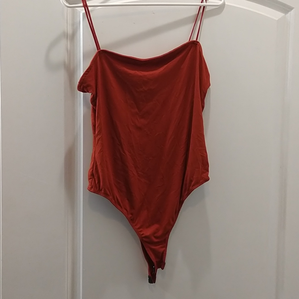 Burnt Orange Bodysuit.